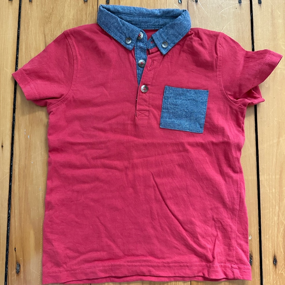 In Extenso - Red short sleeve polo - New without tag